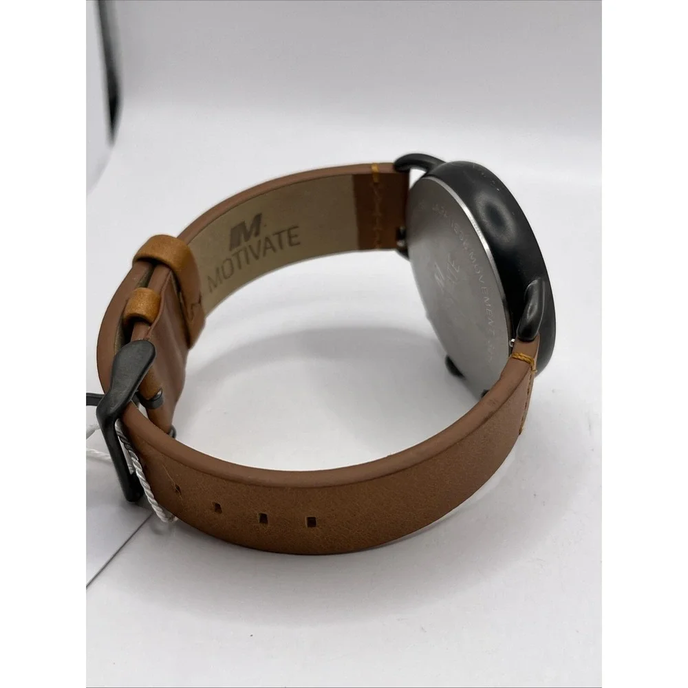 Motivate The Scottie Men's Quartz Watch Leather Band 42mm Case-‎ New Battery